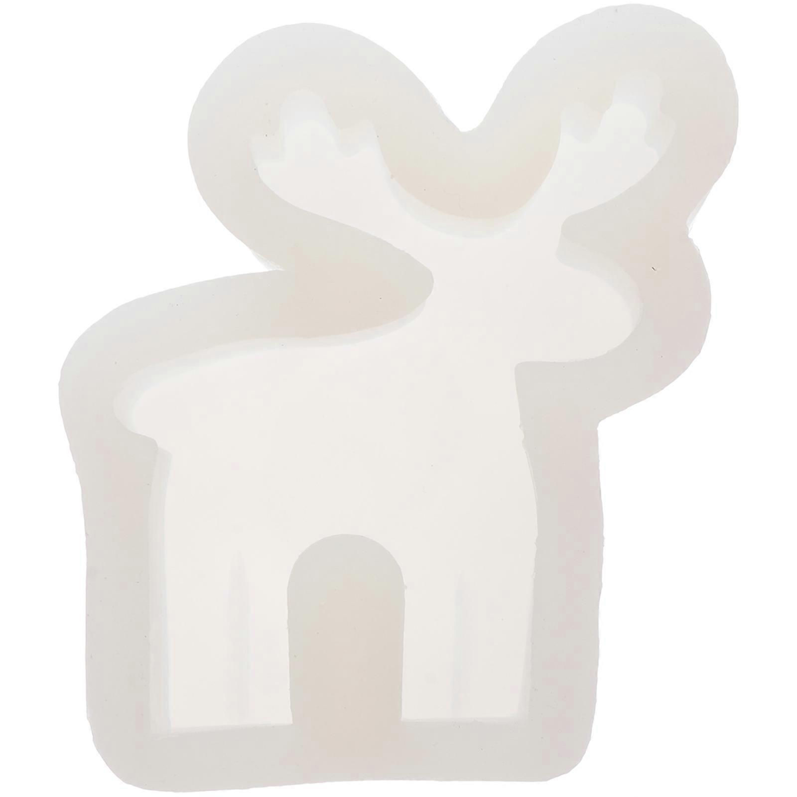 White Silicone Candle Mold for Crafts and Handmade Decorations, Durable and Safe, 3.5x3.5 Inches