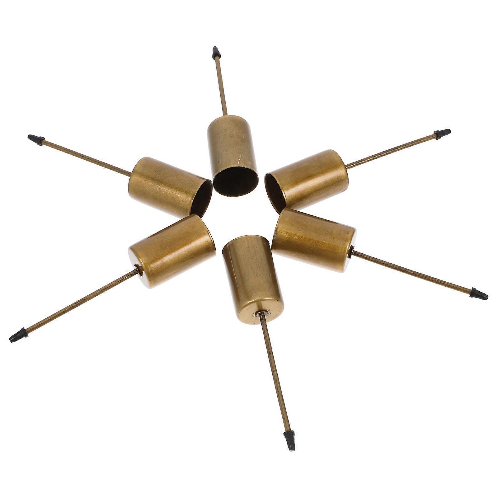 6Pcs Metal Candle Holders with Spike Inserts for Christmas Decor