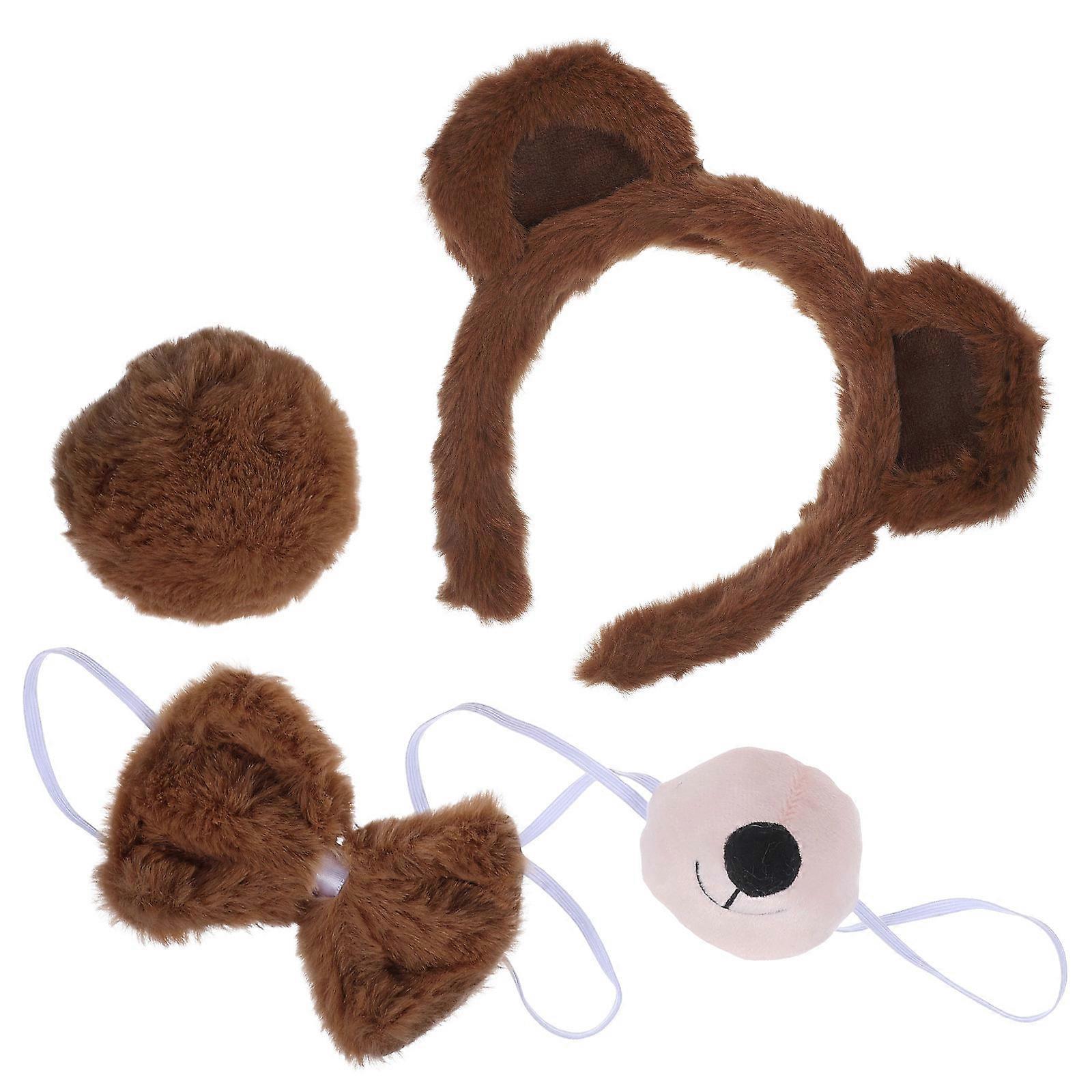 Animal Costume Accessory Set Featuring Bear Ears For Stage Performances Decorative 1 Set