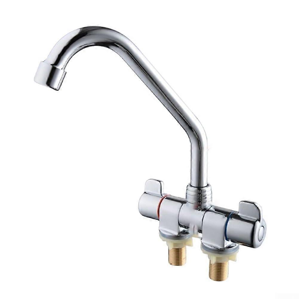 Folding Design Motorhome Sink Faucet with Efficient Hot and Cold Water Flow (002)