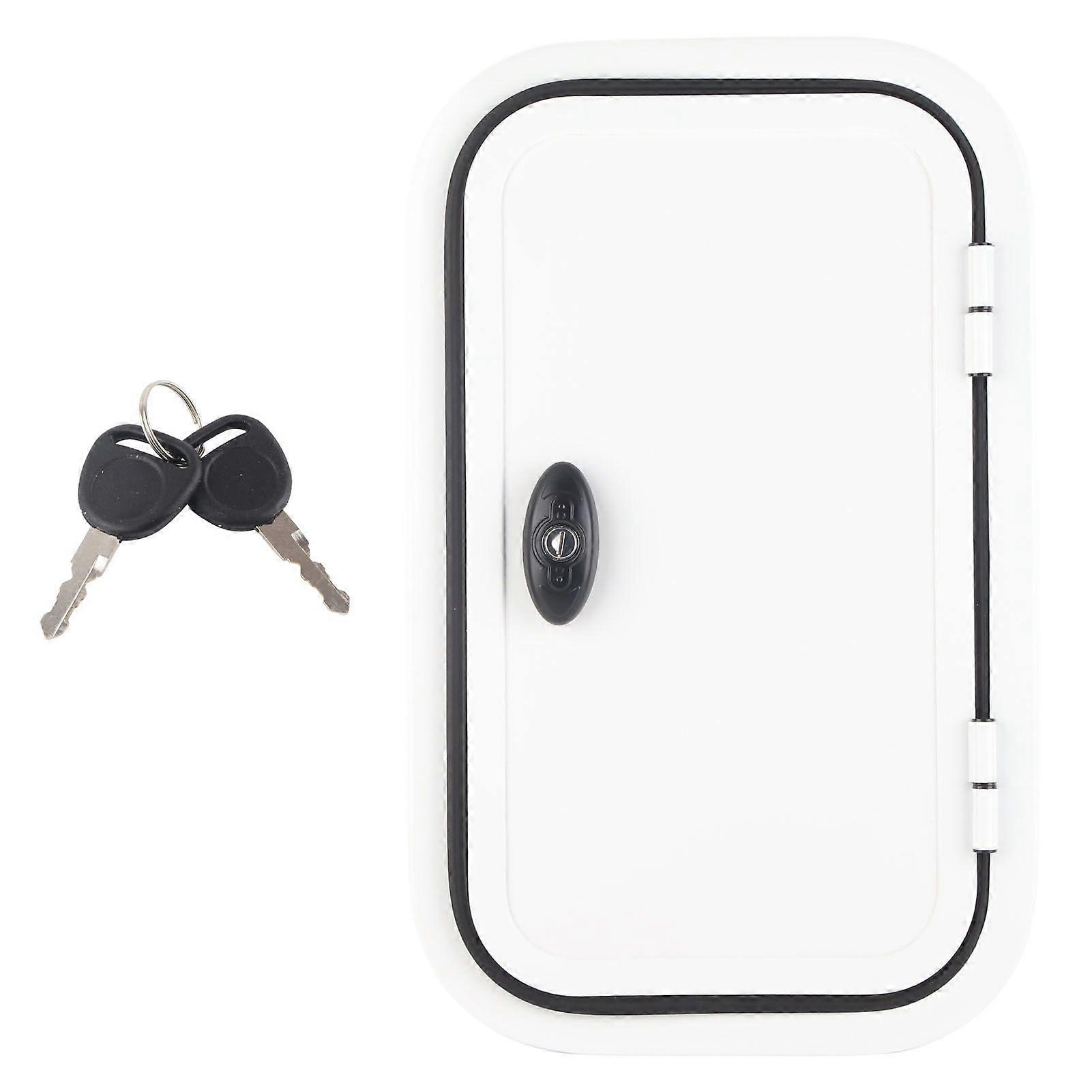 Camper trailer storage door H500 W300mm with rounded corner