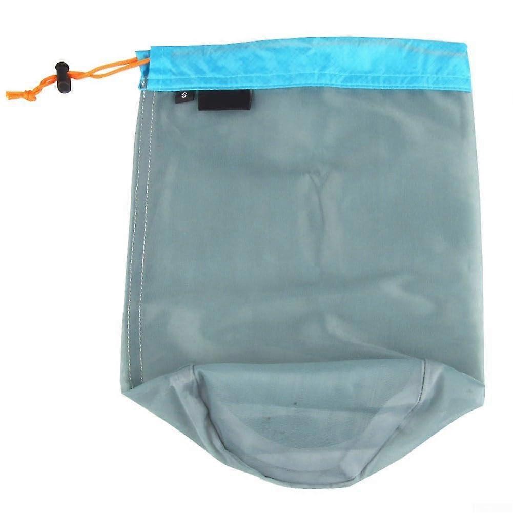 Outdoor Mesh Stuff Sack with Drawstring for Convenient Storage During Hiking and Camping (SXL)