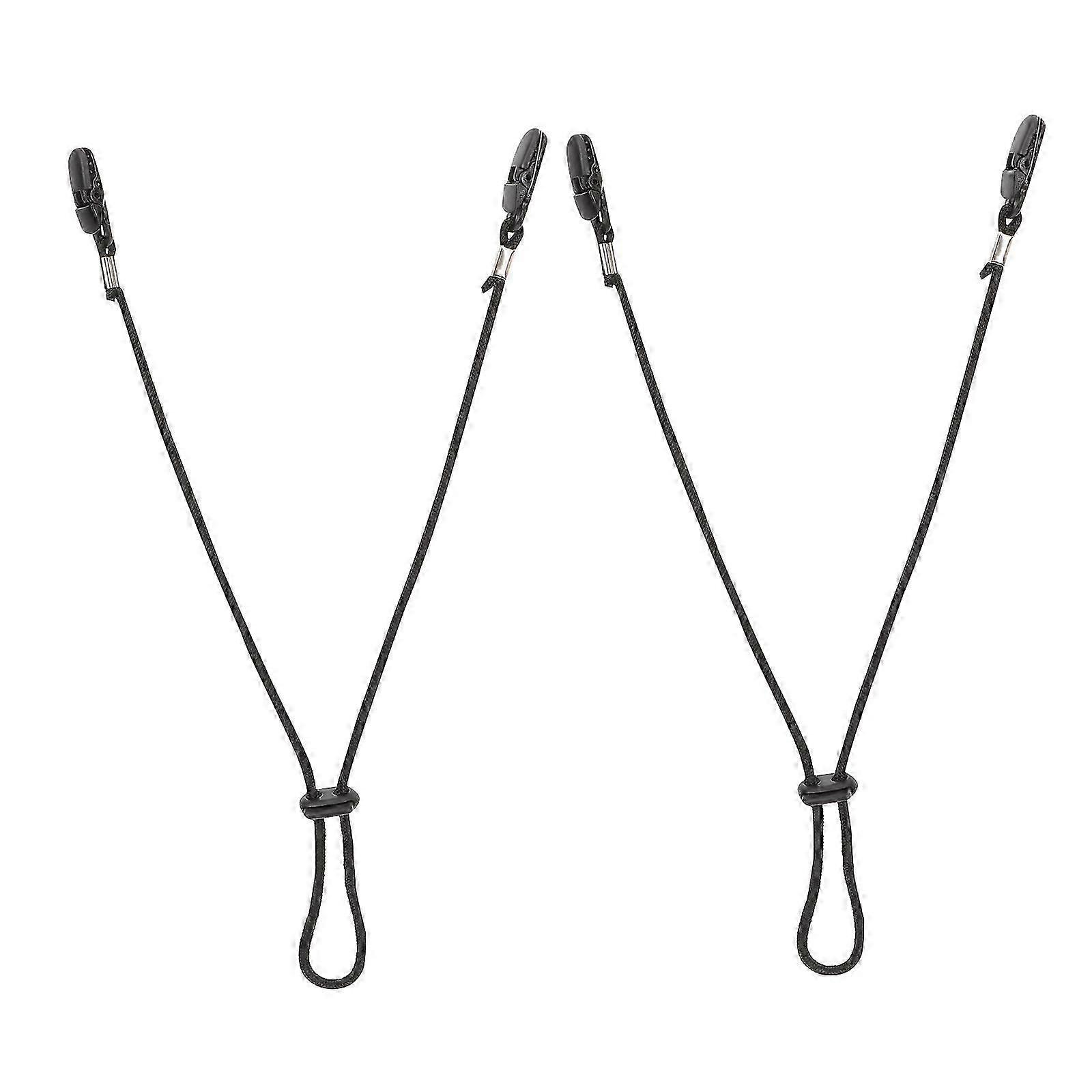 Fishing Hat Rope Clip Adjustable Windproof Anti Lost Straps 2Set