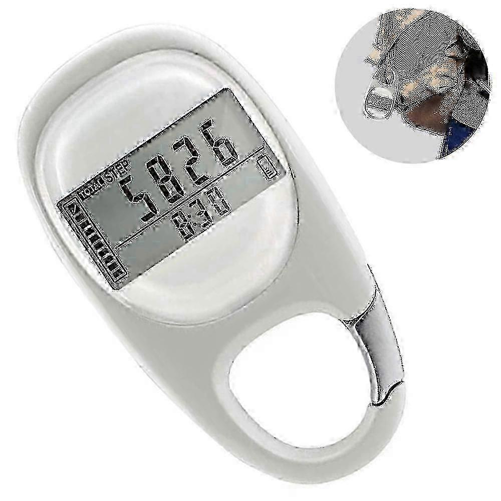3D Digital Clip-On Pedometer Step Counter for Walking Distance