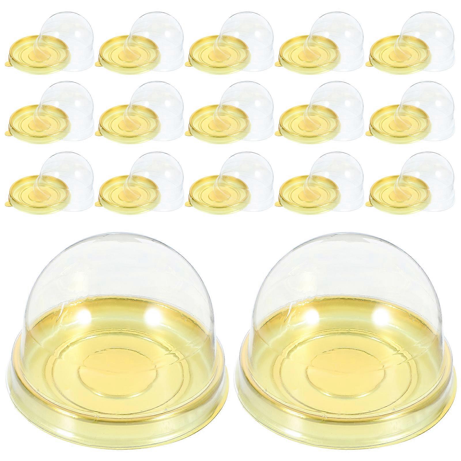 Cupcake Containers 50pcs Moon Cake Boxes for Packaging and Storing Desserts