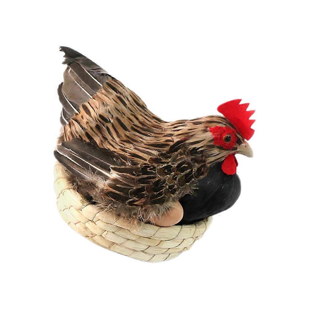 Durable Chicken Figurine for Garden and Indoor Display