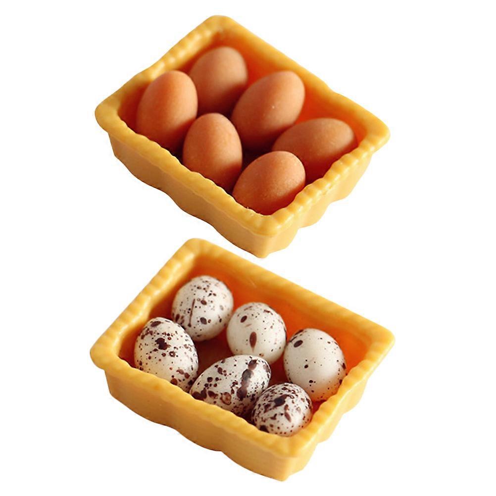 Miniature Eggs for Art Projects, Detailed Egg Models Suitable for Dollhouse Design