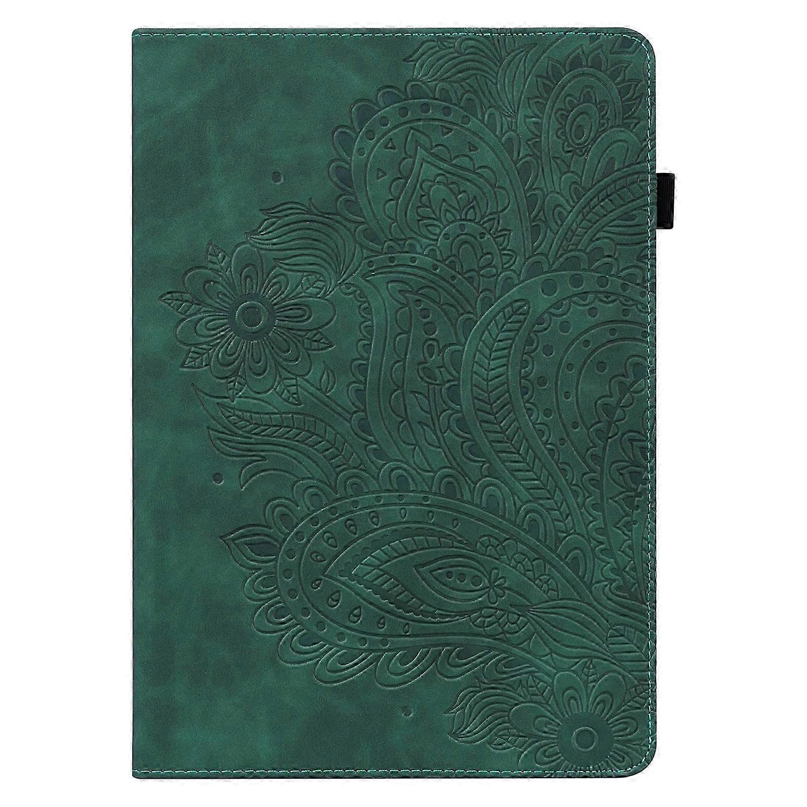 Tablet Case For Lenovo Tab M9 Peacock Embossed Pattern Leather Tablet Case(Green)