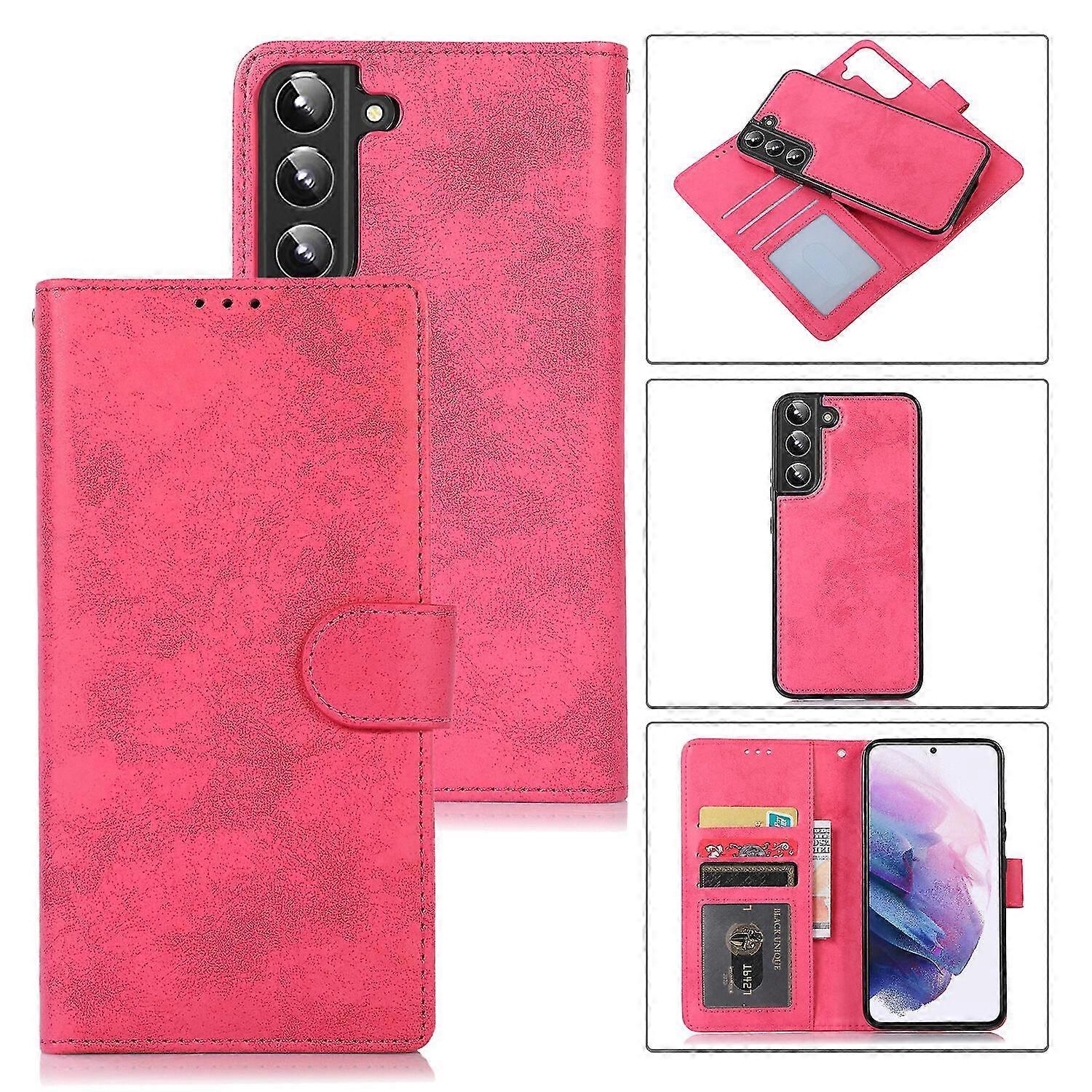 Samsung S23 Plus Case, Card Slots Retro Leather Wallet Shockproof Flip Cover Magnetic Closure Bookstyle Stand Case