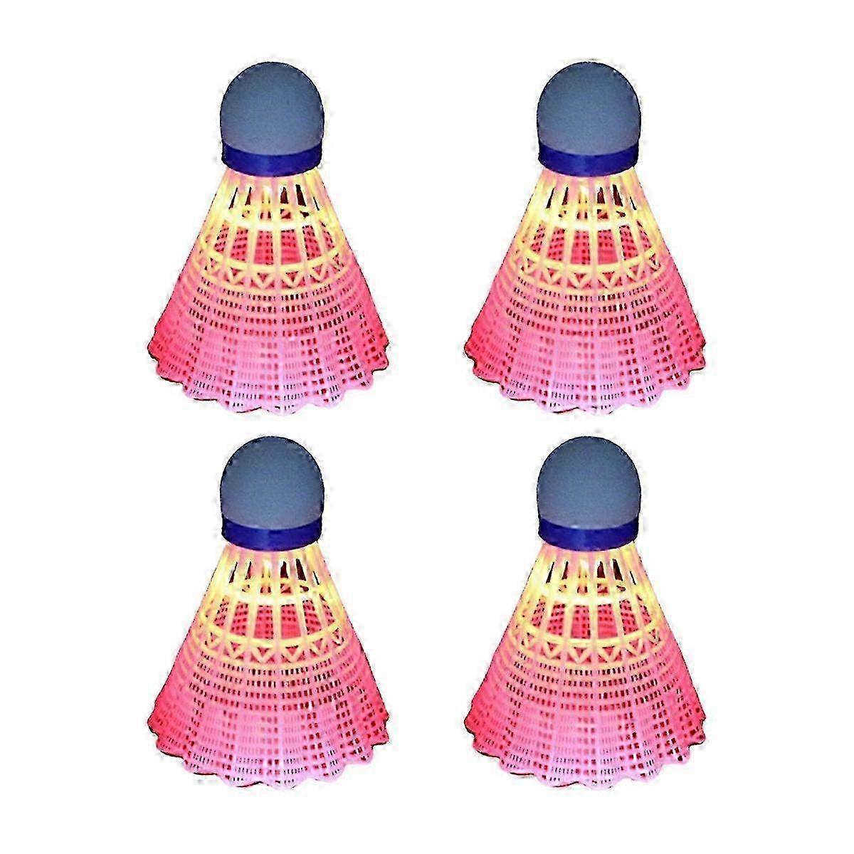 Light-Up Shuttlecocks Badminton Set Pink SZRH A-C