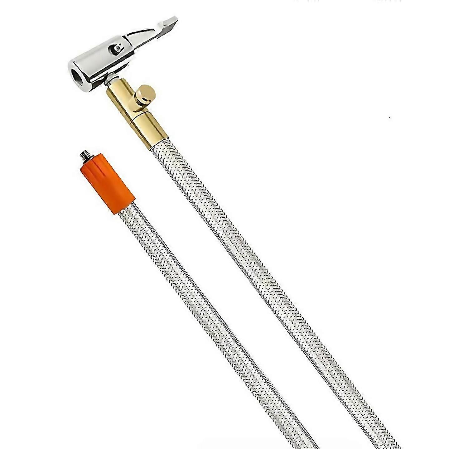 Extended Portable Tire Inflator Replacement Hose With Stainless Steel Mesh For Protec