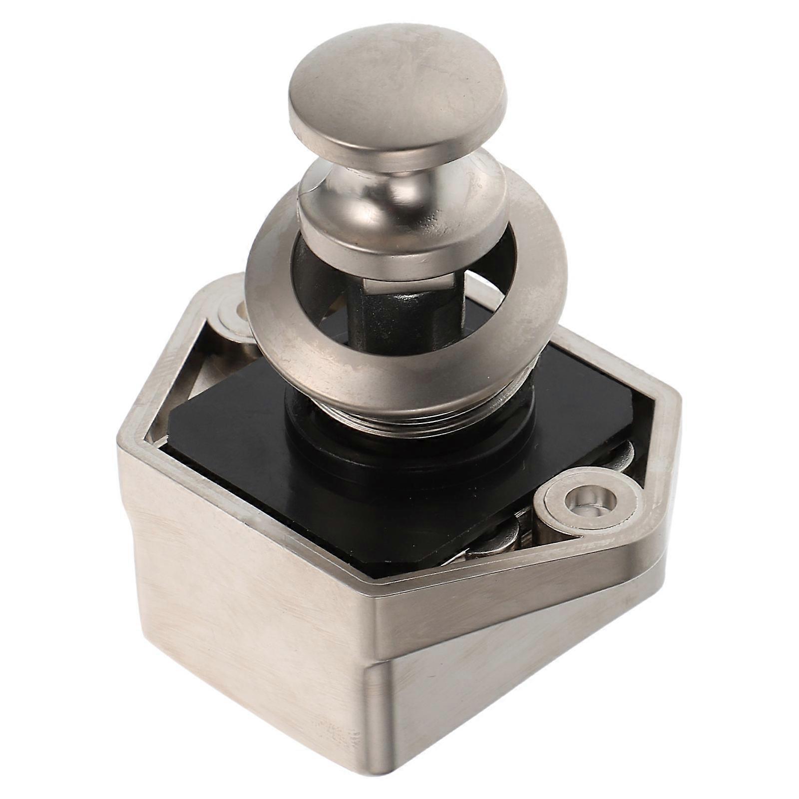 Drawer Button Lock For Cabinet Door Catch Latch Suitable For Furniture 5X4.5X3.5CM Keyless Locking 1Pcs