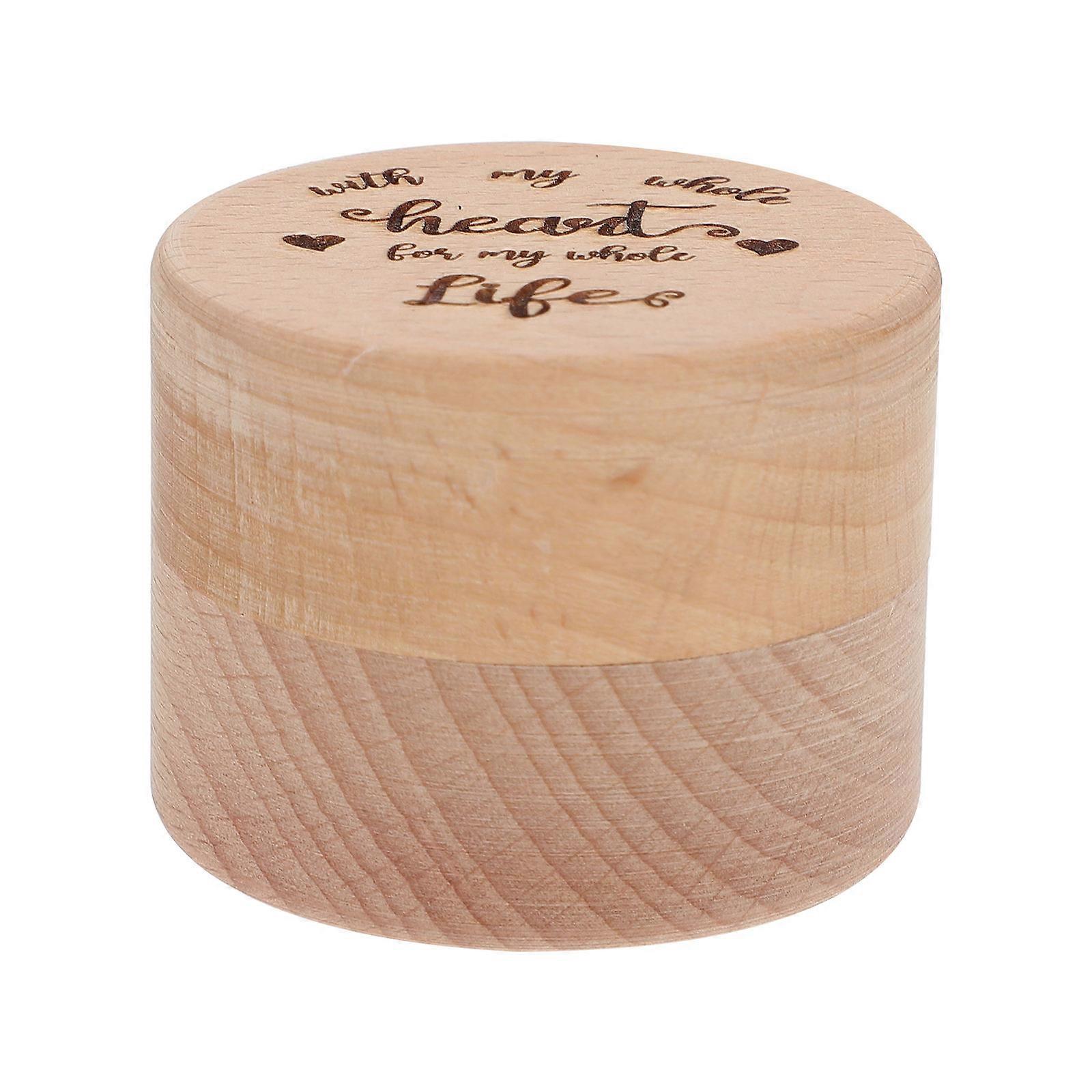 Rustic Wedding Accessories Ring Box For Valentine's Day Couples Jewelry Protection 1Pcs