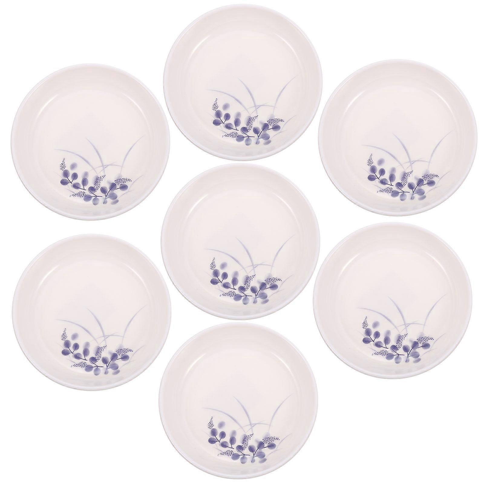 Paint Mixing Palette 7Pcs Painting Plates for Art Studios and Craft Projects in Elegant White with Easy Cleanup