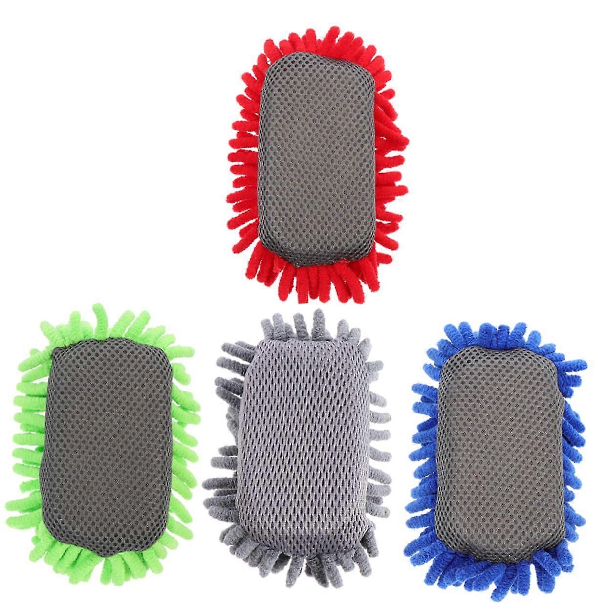 4 pieces whiteboard erasers for chenille, classroom erasers, easy to clean and durable.