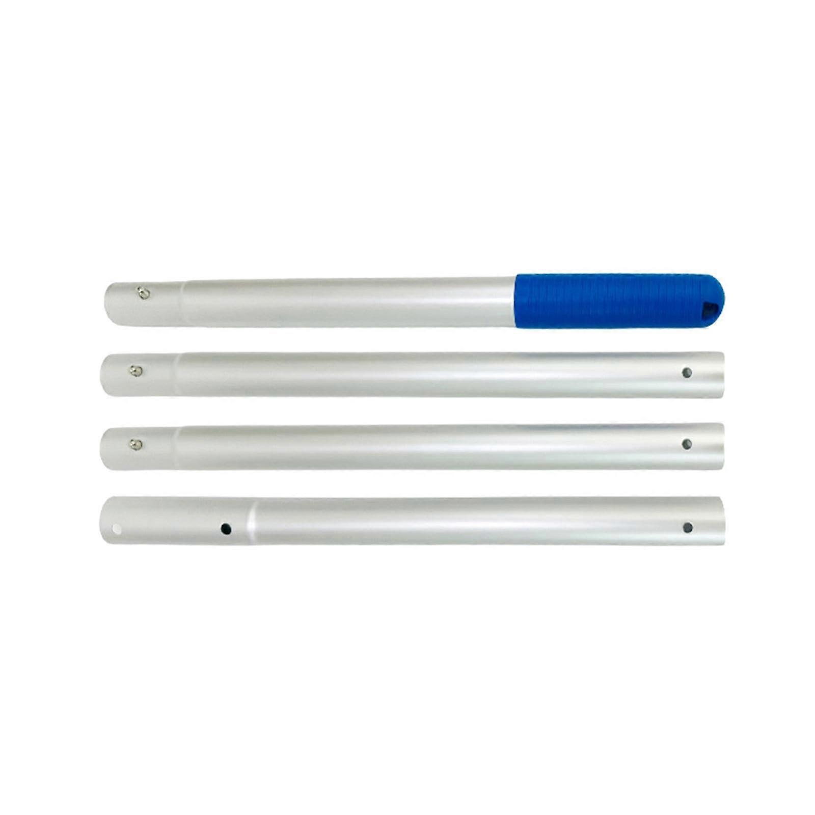 Telescope extension pole made of aluminum for pools, easy installation for pool nets, generally adjustable connecting section, 4 sections 140cm.