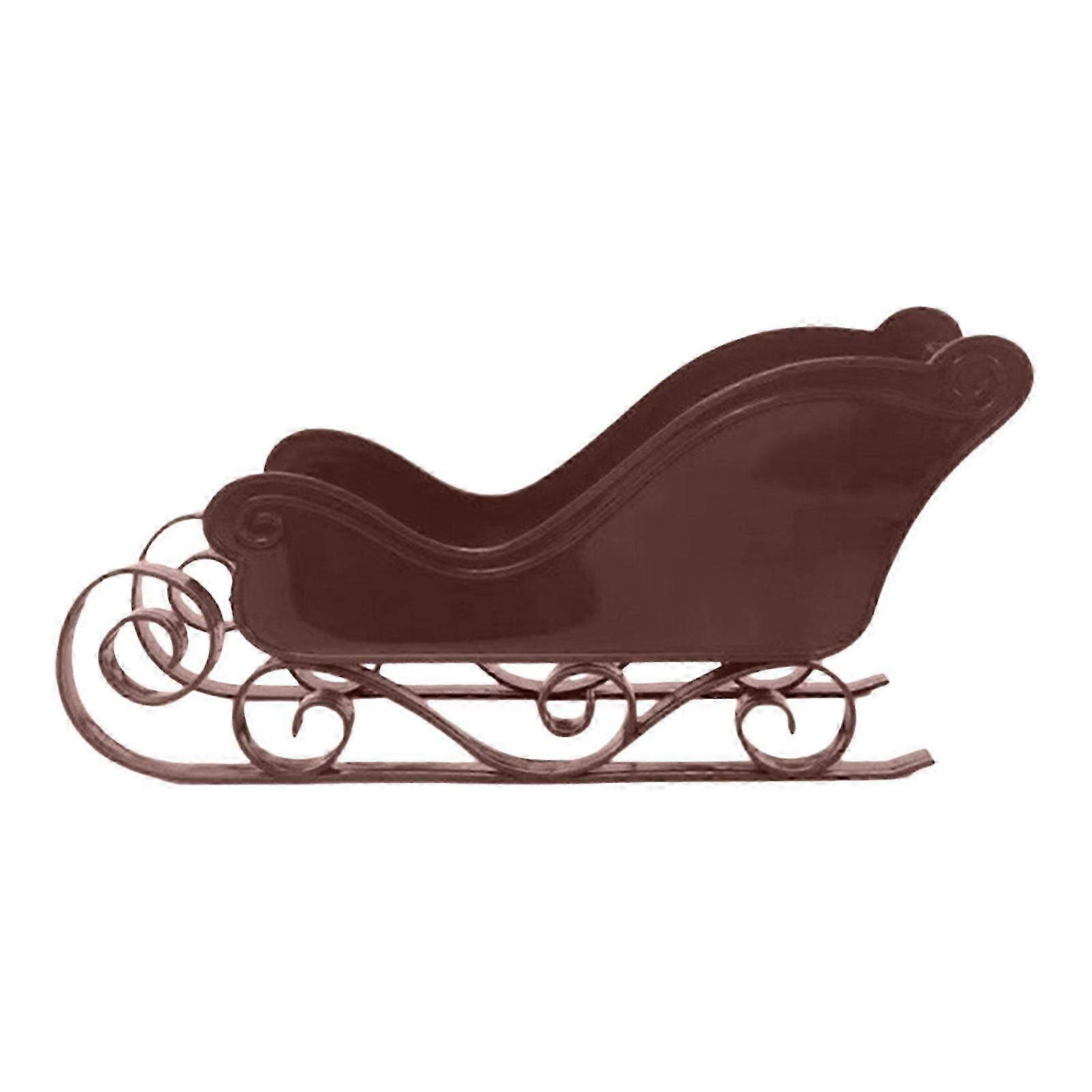 Mini Christmas Sleigh Toy with Snowman & Snowflake Statue - Festive Holiday Pendant for Tree Decoration in 5 Color Options