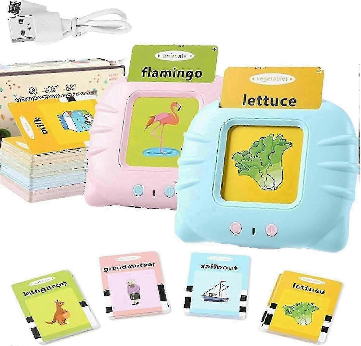 2025 Bilingual Buddy- Spanish and English Speaking Flashcards, Spanish & English Talking Flash Cards for Toddlers,112PCS Talking Flash Cards for Toddl
