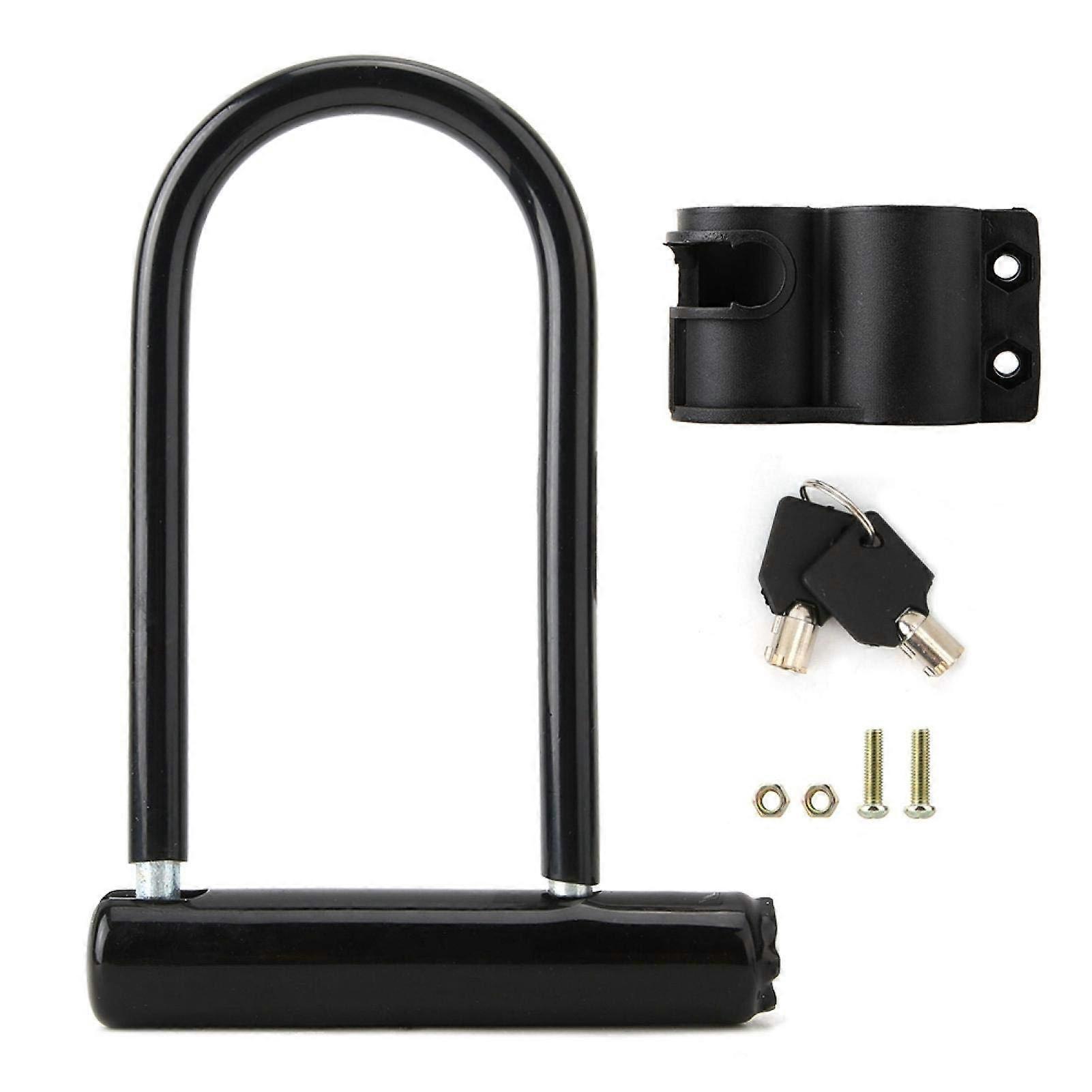 Black Security Shackle Lock Bicycle Security Lock Anti-Theft Lock For Motorcycle Scooter