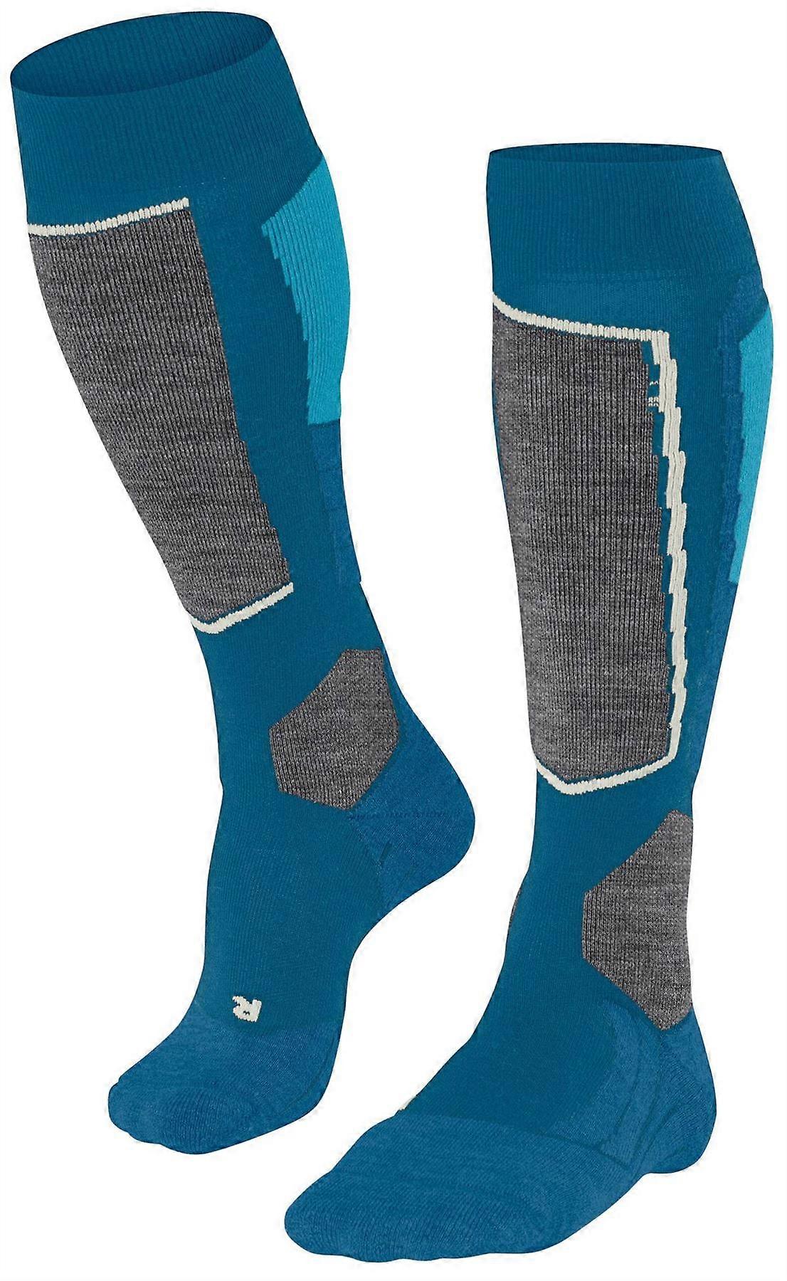 Falke SK2 Intermediate Skiing Knee High Socks - Ocean Blue