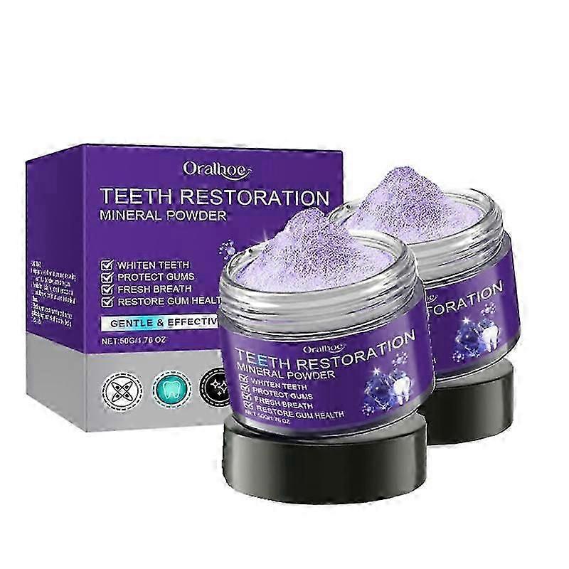 2X Yeni Diş restorasyonu mineral tozu, mineral diş tozu, diş beyazlatma