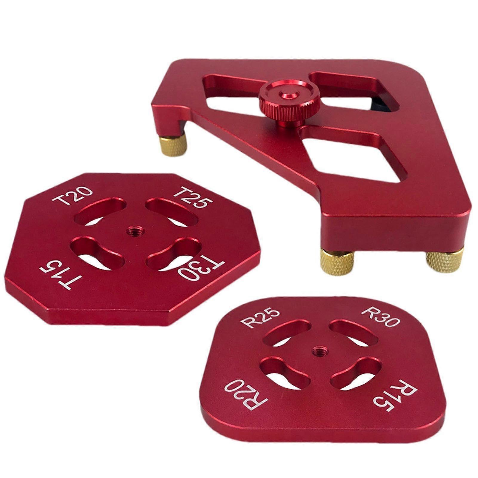 Woodworking Round Corner Radius Framework, 3x Aluminium Alloy Templates, Router Accessories