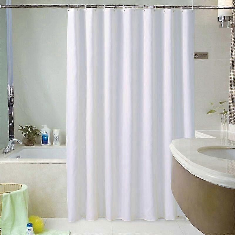 Sprchový závěs 120x180 cm bílý, látkový, voděodolný, odolný proti plísním