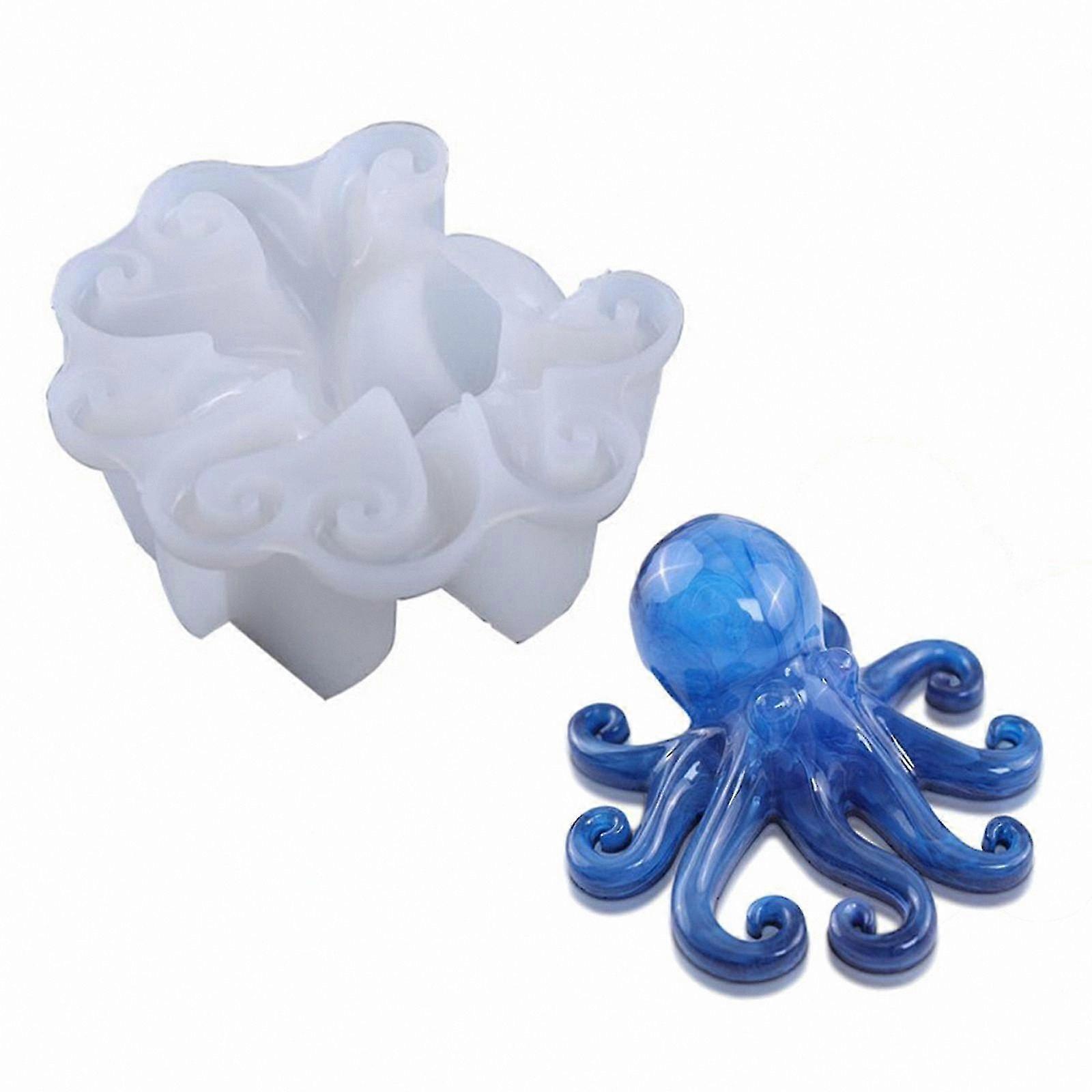 Octopus Shaped Silicone Mold for DIY Soap and Resin Casting Animal Themed Epoxy Molds for Crafting Projects