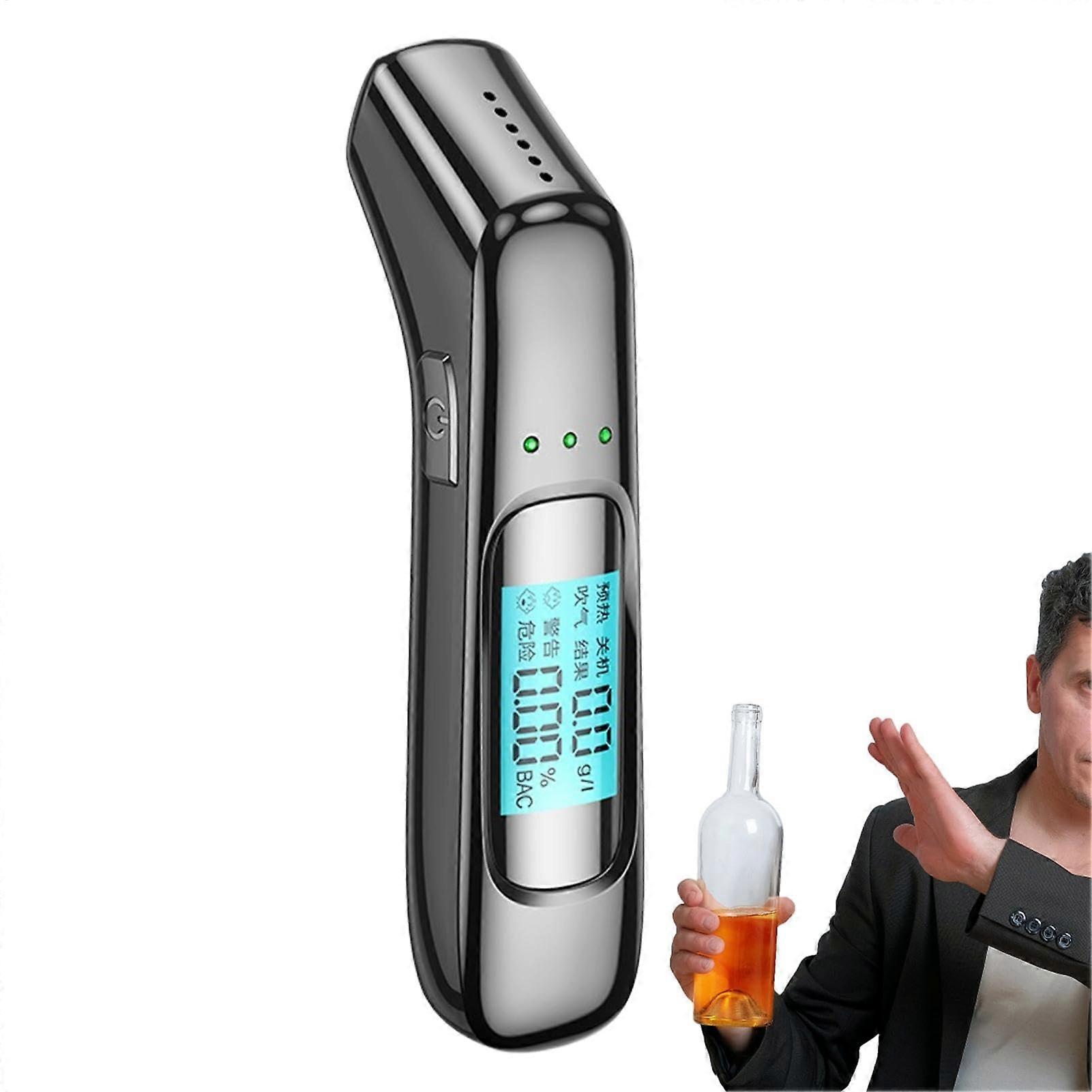 Breathalyzer Portable Rechargeable Breath Analyzer With LED Indicator For Personal Use High-Accuracy Testing Tool