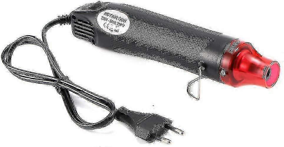 Handheld Mini Heat Gun 300W Hot Air Tool for Embossing, 220/110v EU Plug, Black