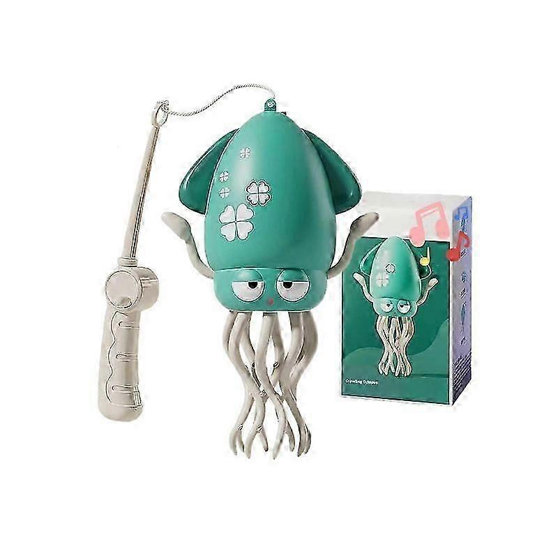 Electric Automatic Obstacle Avoidance Octopus, Interactive Auto-Dance Octopus  Crawling Octopus Toy with LED Lights & Music