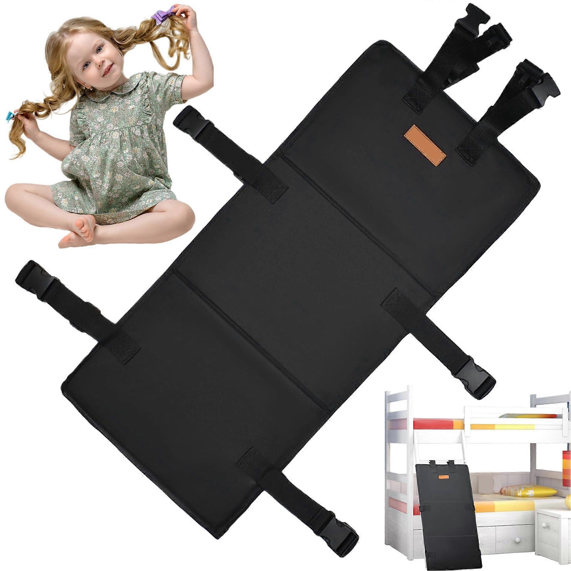 Bunk Bed Ladder Cover 31x15 cm, Foldable Ladder Pads With Adjustable Buckles, Prevents Child Climbing