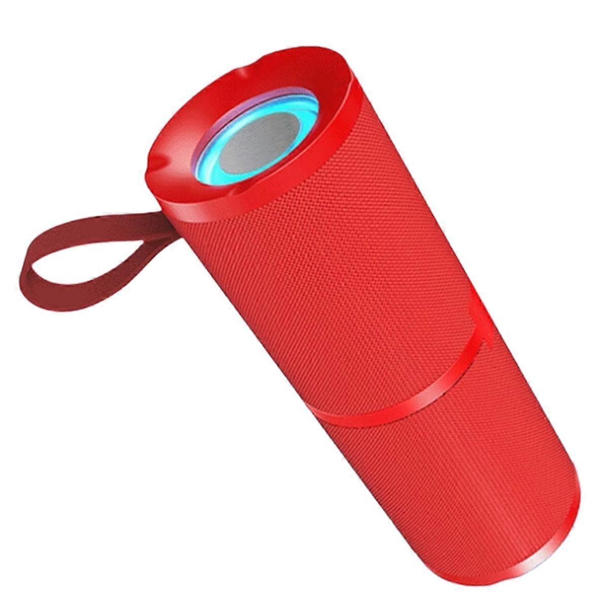 Wireless Bluetooth Speaker Portable Outdoor Waterproof Red