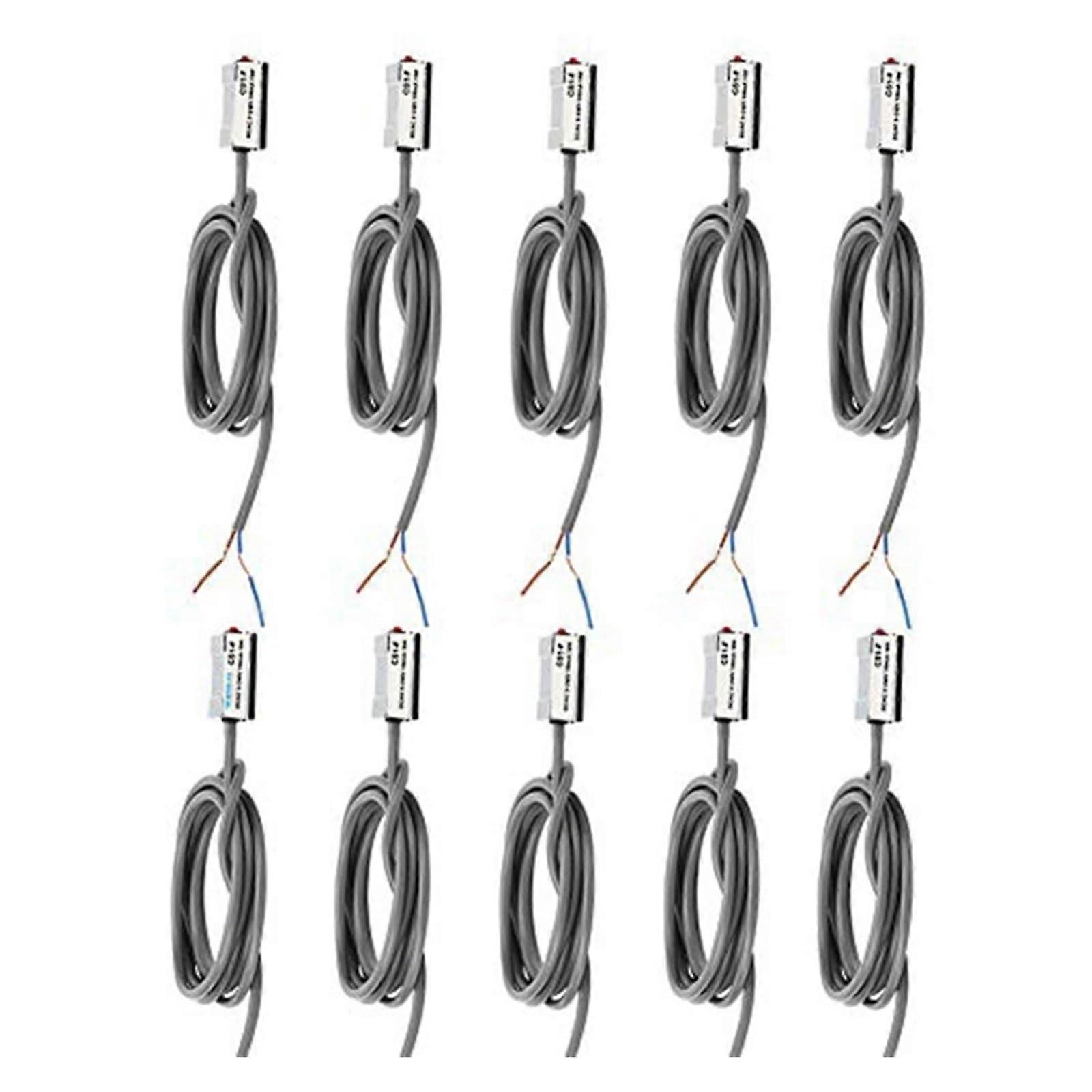 Cylinder Sensor Switch CS1-F, 10 Pieces, Compact Size, High Sensitivity, Durable Material, Compatible with Various Systems
