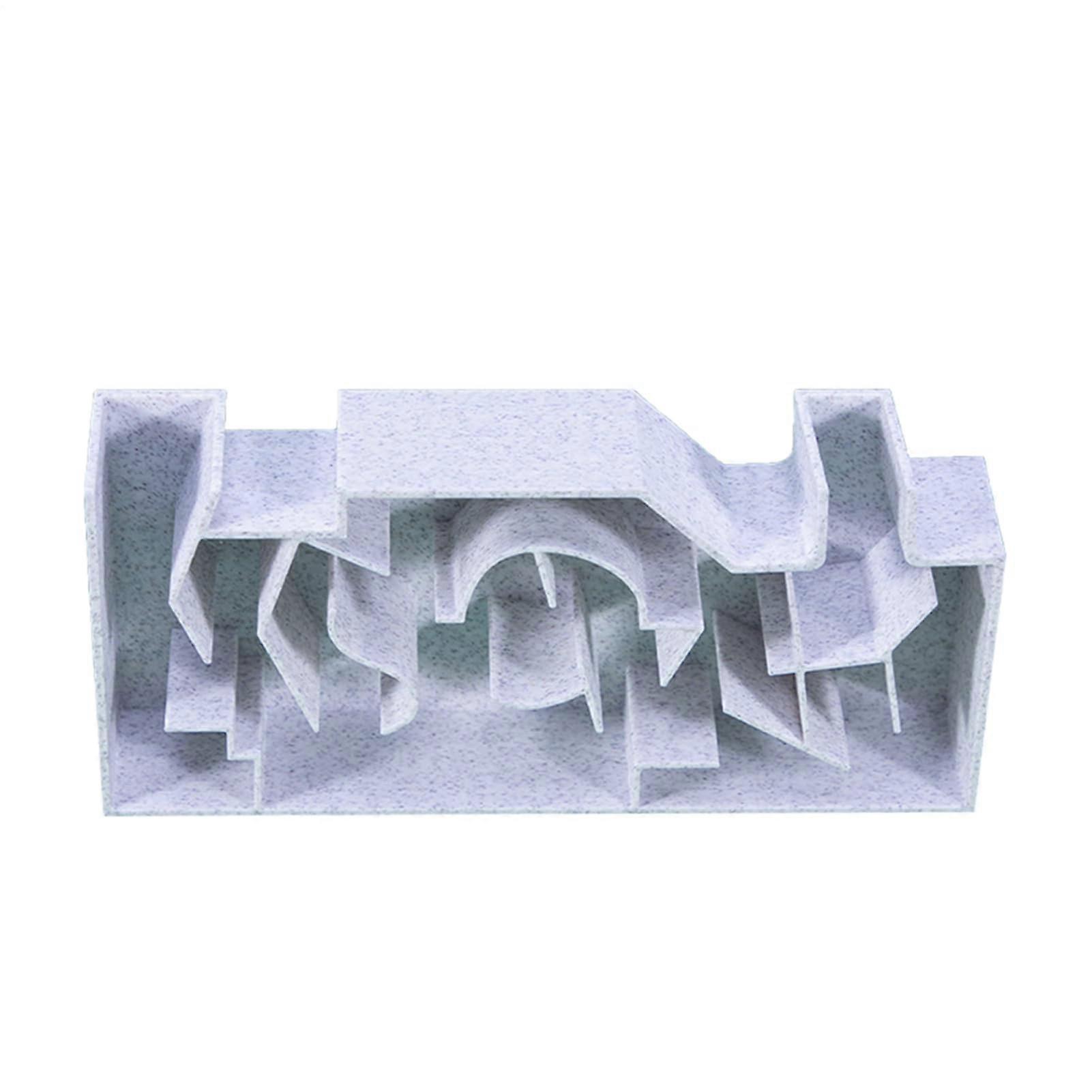 Aquarium Tunnel Shrimp Cave - Maze Style Hiding Spot for Fish Tanks, Durable Plastic, Corner Enrichment Accessory