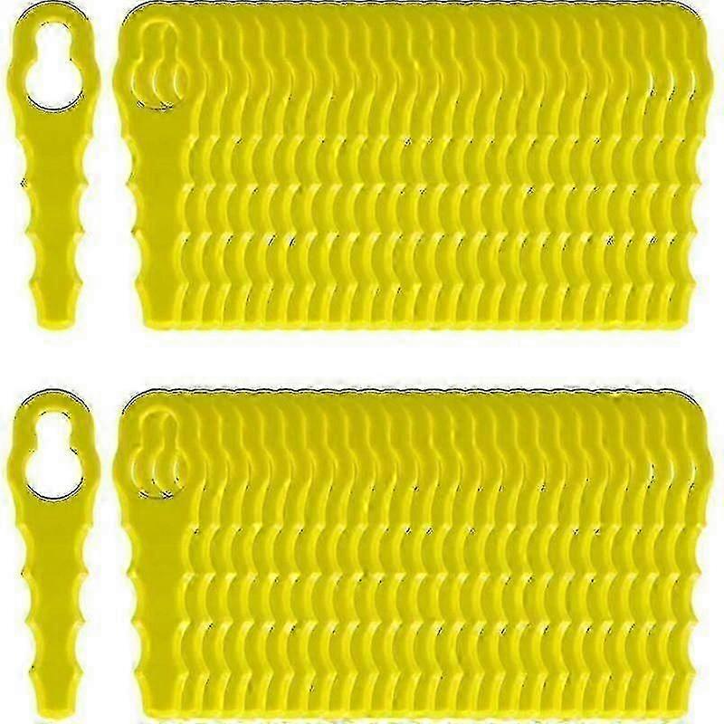 Pack De 100 Compatible con Cuchillas Compatible Compatible con Ryobi Edger, Double Head Serrated Bla