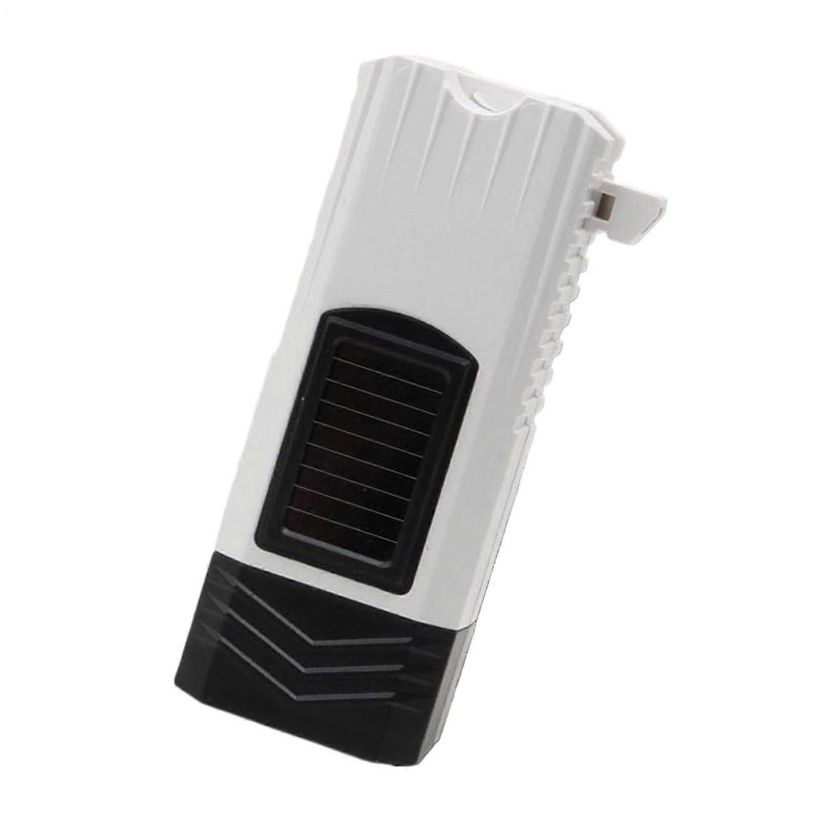 Solar Flashlight For Backpacking And Camping, Hand Crank, Rechargeable, Long Range Beam, Whistle, White