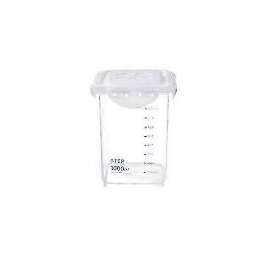 Dried Nuts, Spices, Snacks Storage Box with Graduated Jar Sealable Canister for Kitchen Use