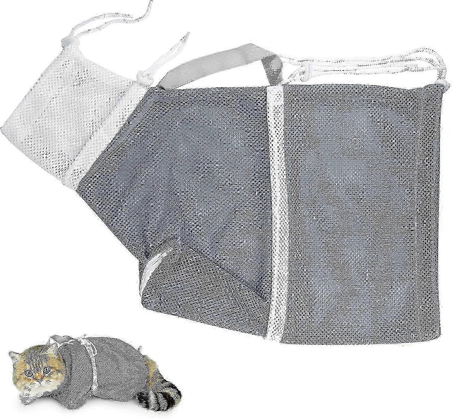 Cat Bathing Bag Anti-bite And Anti-scratch Cat Grooming Bag For Bat...