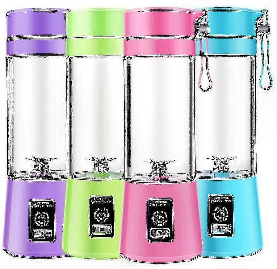Rechargeable 400ml USB Blender Bottle, Portable Electric Smoothie Maker for Fruit Juices and Shakes