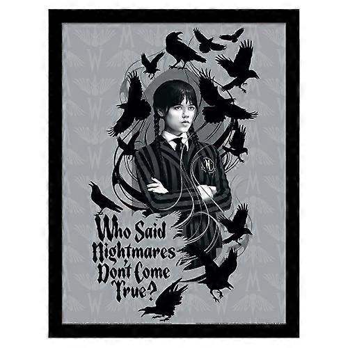 Wednesday Nightmares Framed Poster