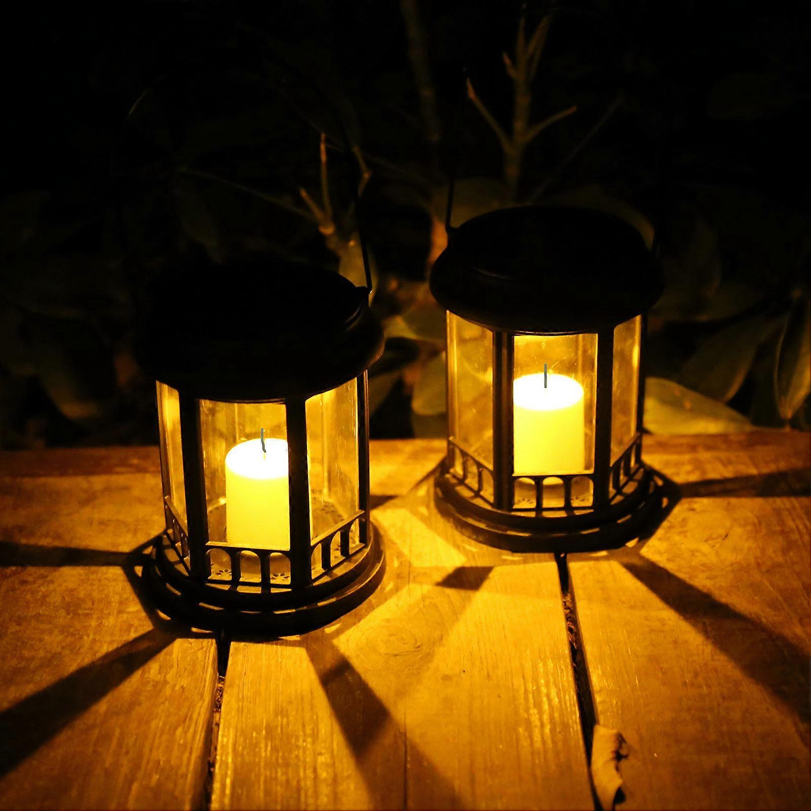 6-Pack Solar Garden Lights IP44 Waterproof LED Pathway Lanterns