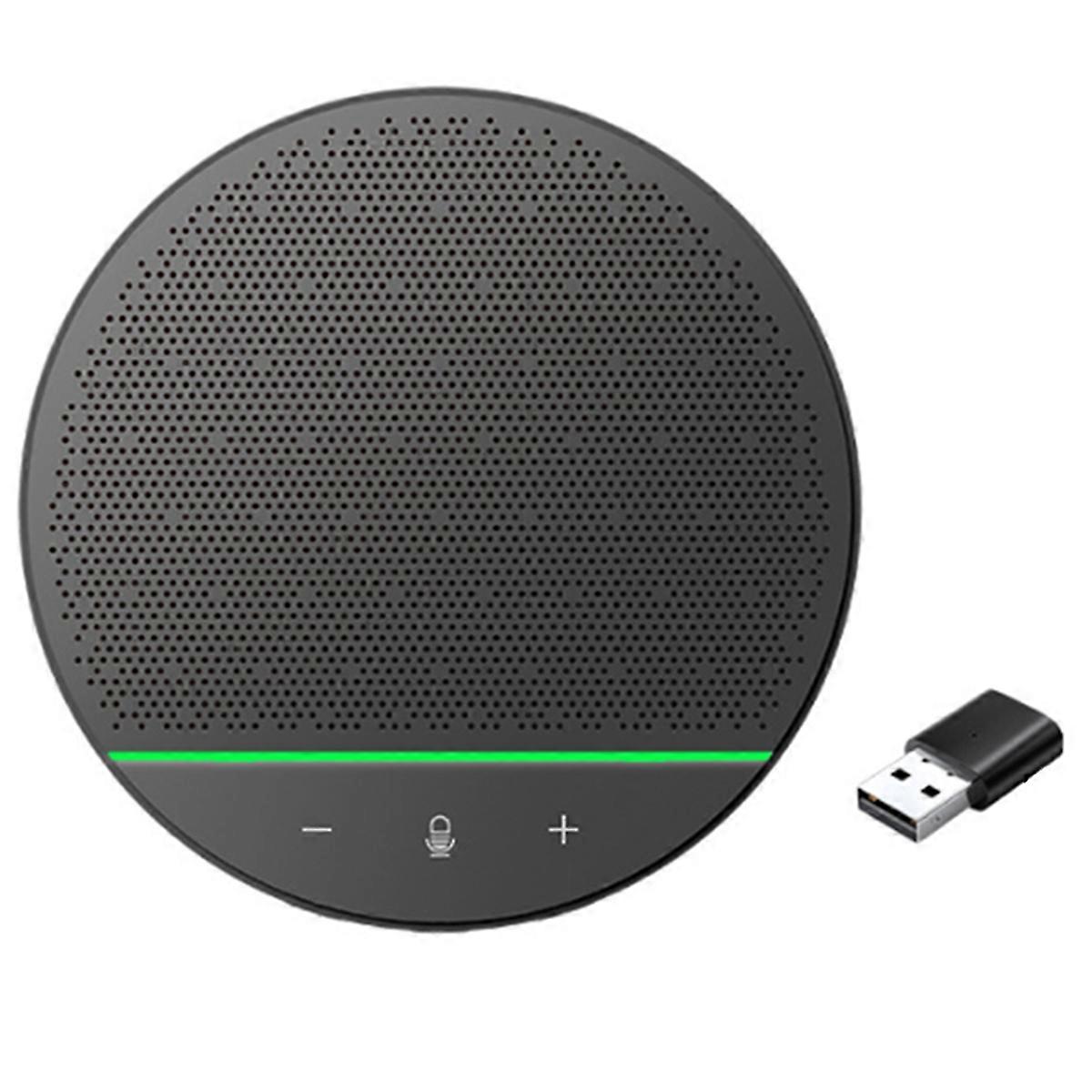 Monisuuntainen mikrofoni 360° poiminta langaton neuvottelukaiutin USB Bluetooth-vastaanotin kokousluokkahuoneeseen