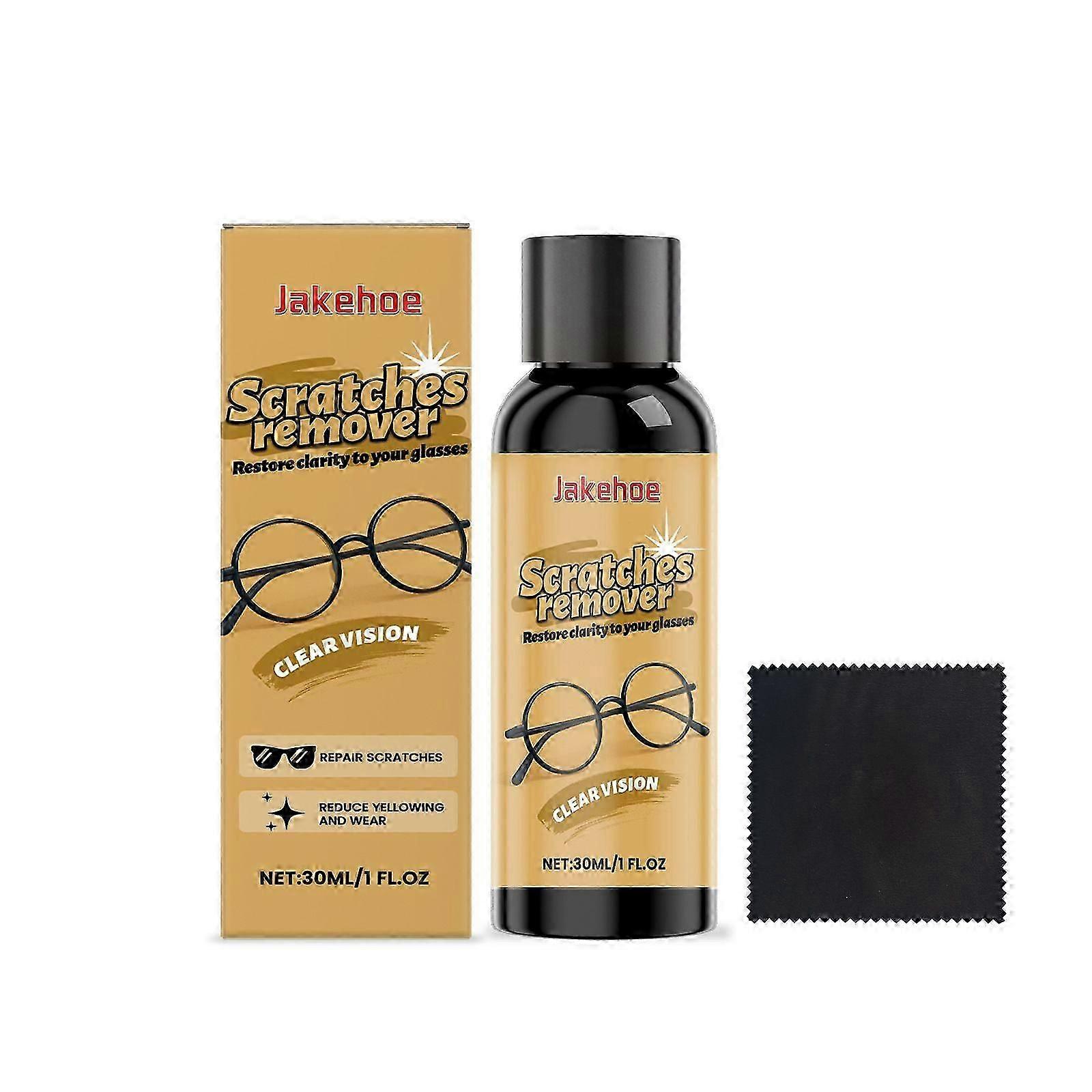Scratch Remover Eyeglasses, Mirror Grinding and Polishing Cleaner, Surfaces Restorer for Camera Lens, Car Windshield, Glass Table, Screen, Window, and