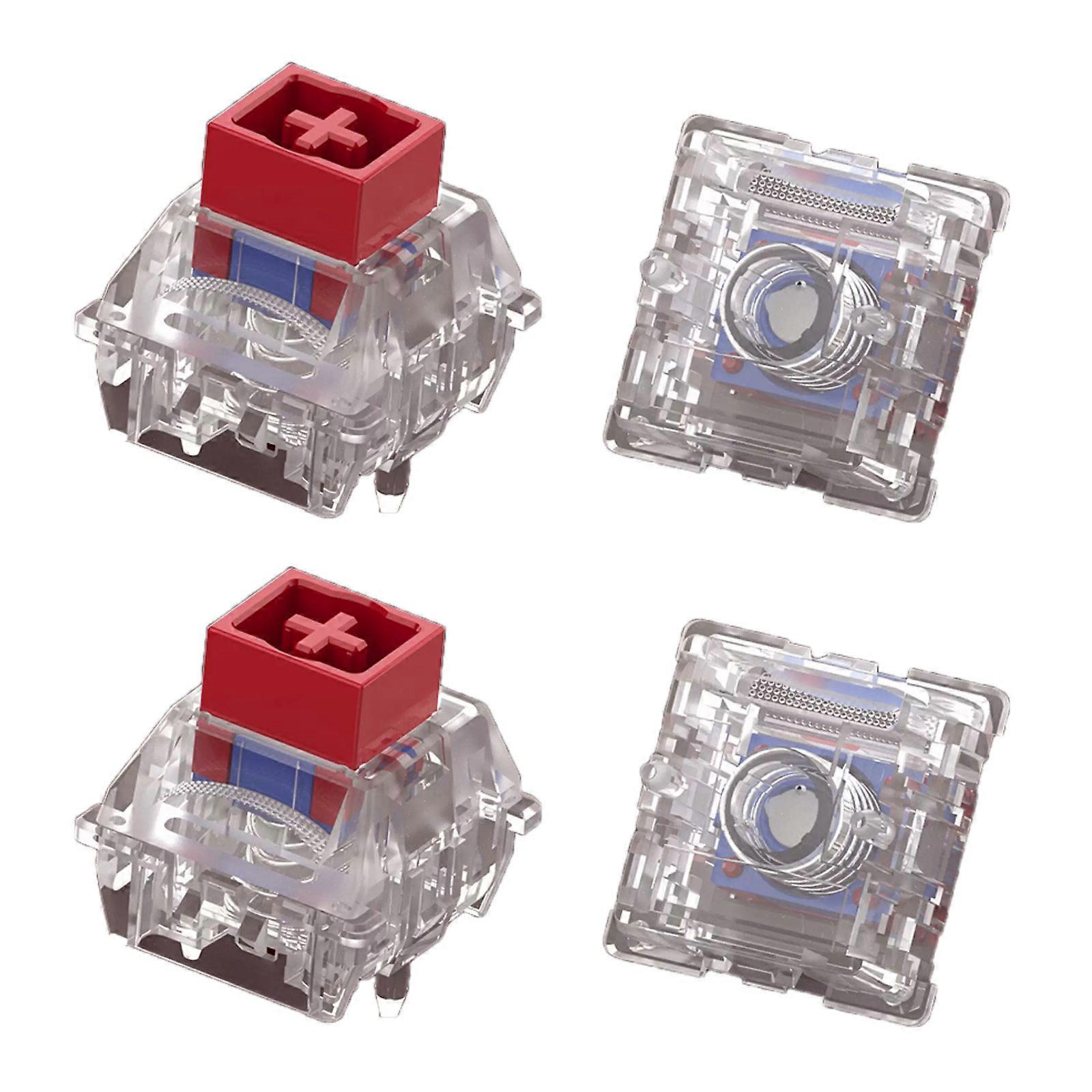 4PCS Precise Magnetic Keyboards Switches with Wear Resist Design for Gamers and Programmers Multicolor