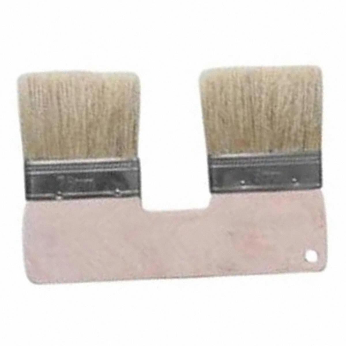 Dual-Head Art Brush, 3in Flat Bristle Paint Tool for Wall Textures, Single Unit