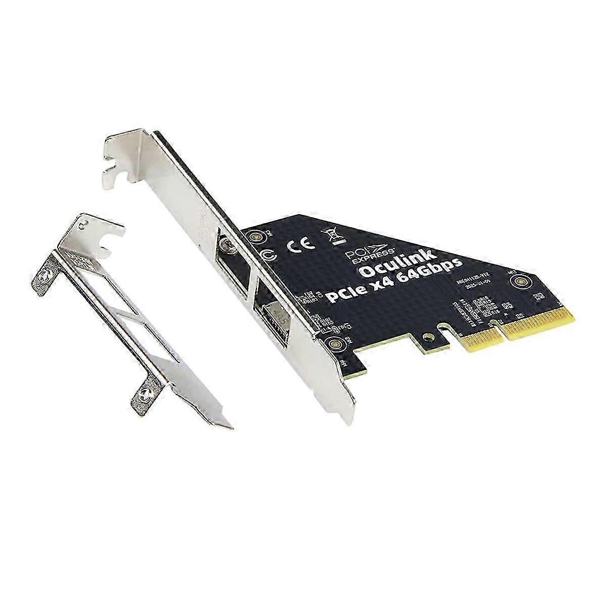 PCIe X4 to SFF-8611 & 8612 Adapter Card with PCIeX4/Oculink Interface Expansion Card for PCIE External Devices