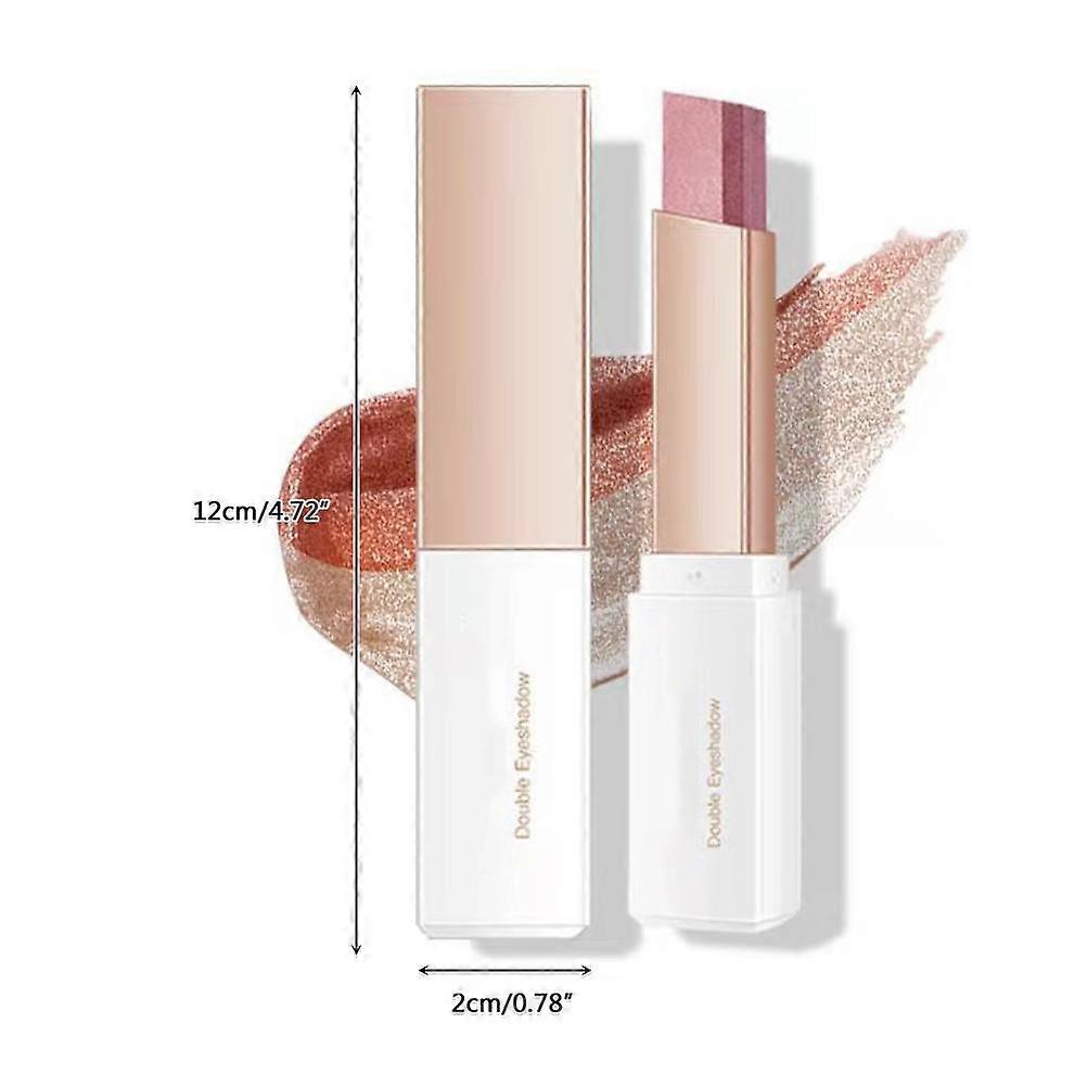 Two Tone Waterproof Eyeshadow Stick 2.5g Long-Lasting Gradient