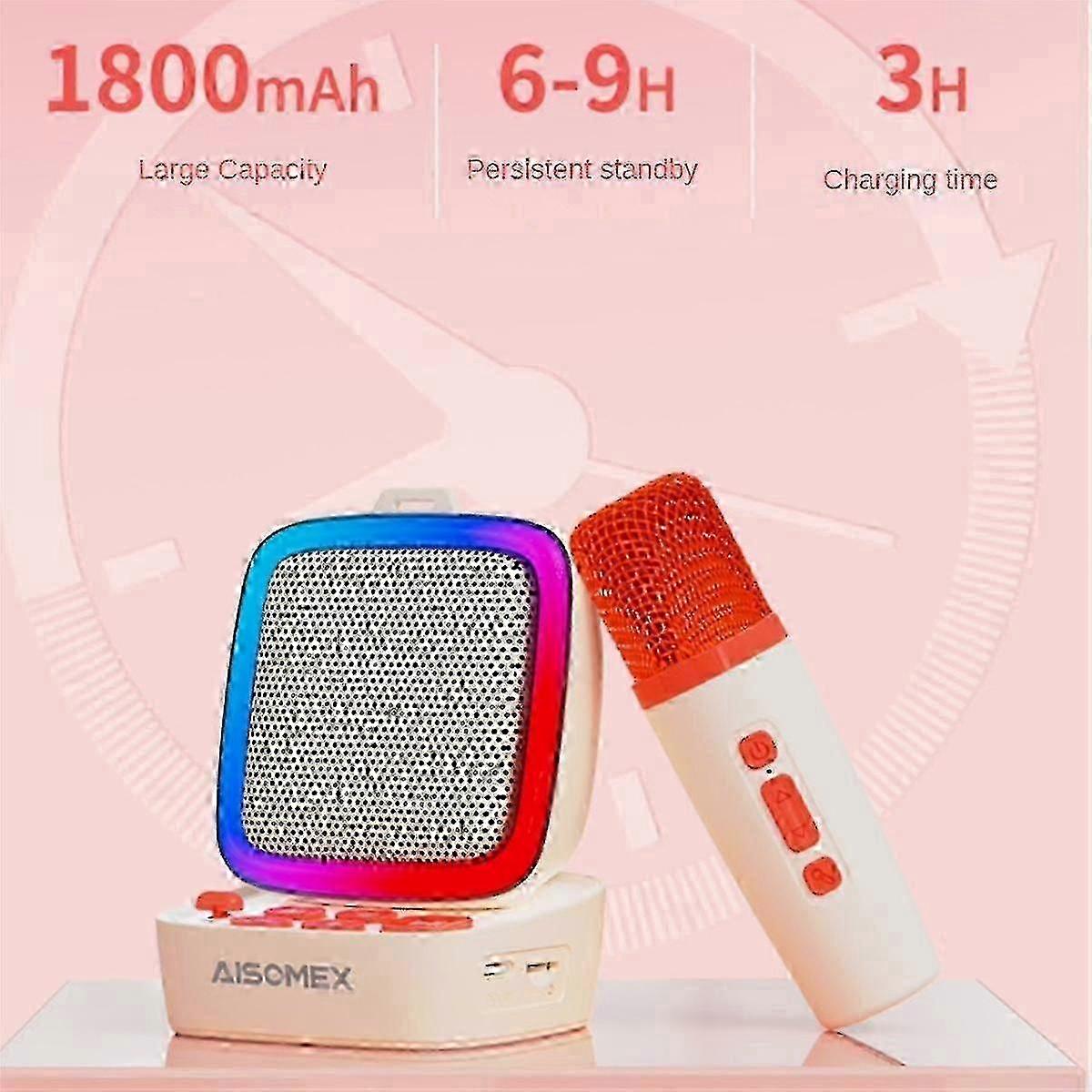 B156 Bluetooth Speaker: Portable Audio Microphone with Karaoke Functionality, Convenient & Practical Use