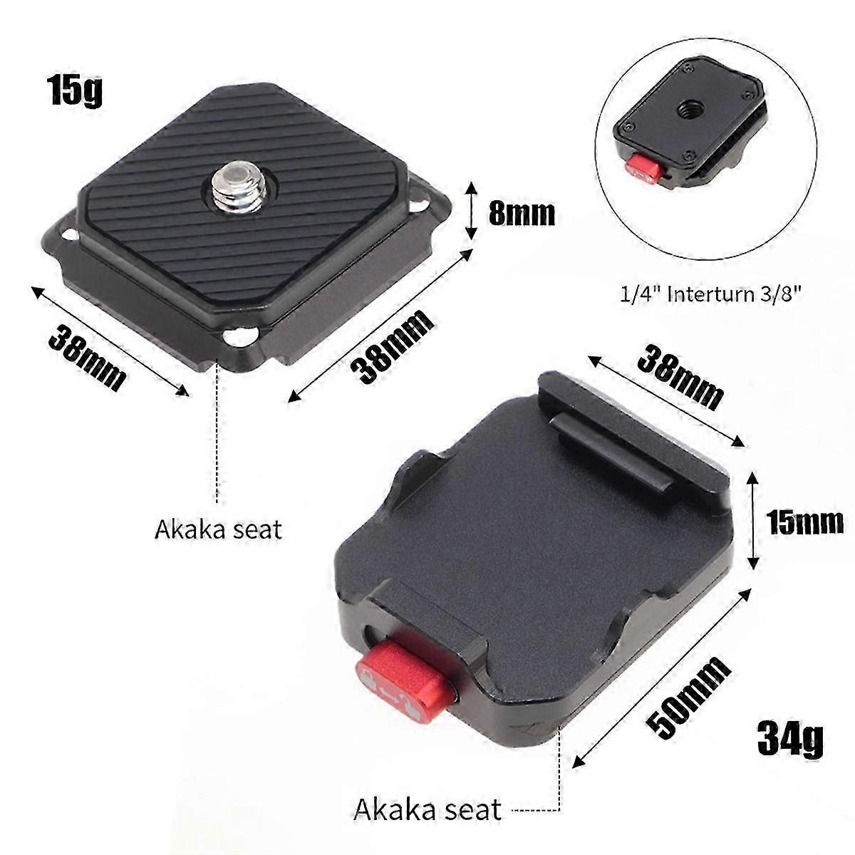 2025 For Arca Quick Release Plate Base Clamp Holder DSLR Camera Stabilizer
